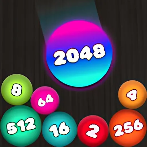  2048 Puzzle: Connect the Balls